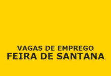 Confira as vagas de emprego para segunda-feira em Feira de Santana