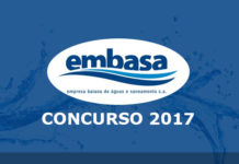 Já estão abertas as inscrições para o concurso da EMBASA