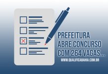 Prefeitura abre concurso com 264 vagas em diversas áreas