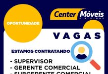 Center Móveis abre vagas de emprego para Supervisor, Gerente comercial e Subgerente comercial