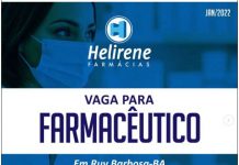 Farmácias Helirene está recebendo currículos em Ruy Barbosa