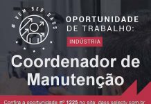 Fabrica de Calçados está com vaga de emprego para Coordenador de Manutenção, em Itaberaba