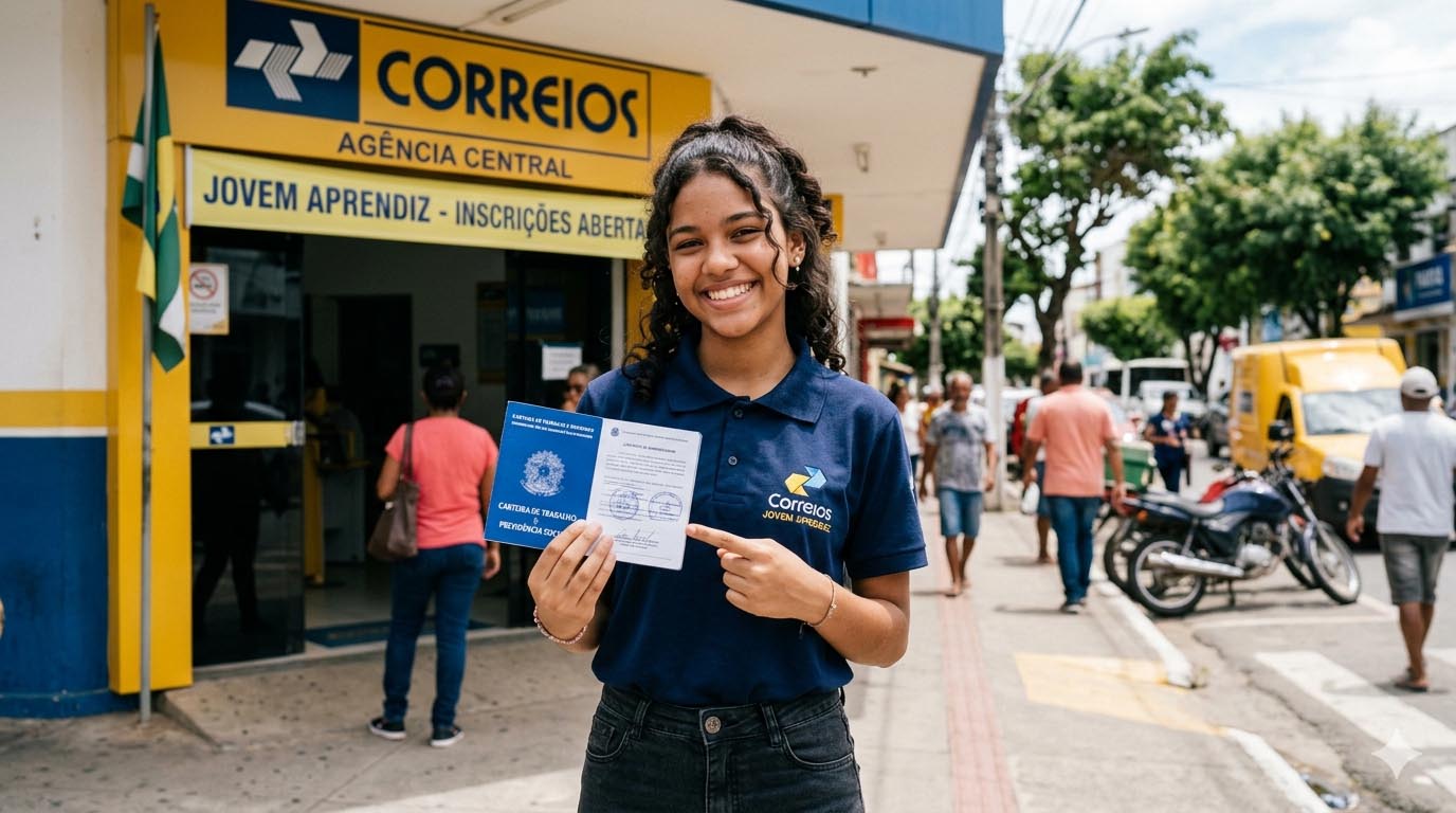 Correios abre inscrições para Programa Jovem Aprendiz